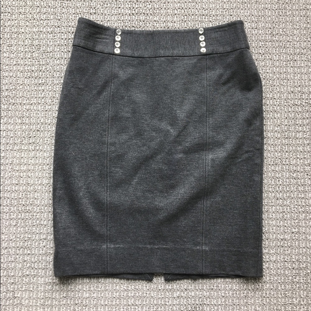 White House Black Market Gray Pencil Skirt, size 6